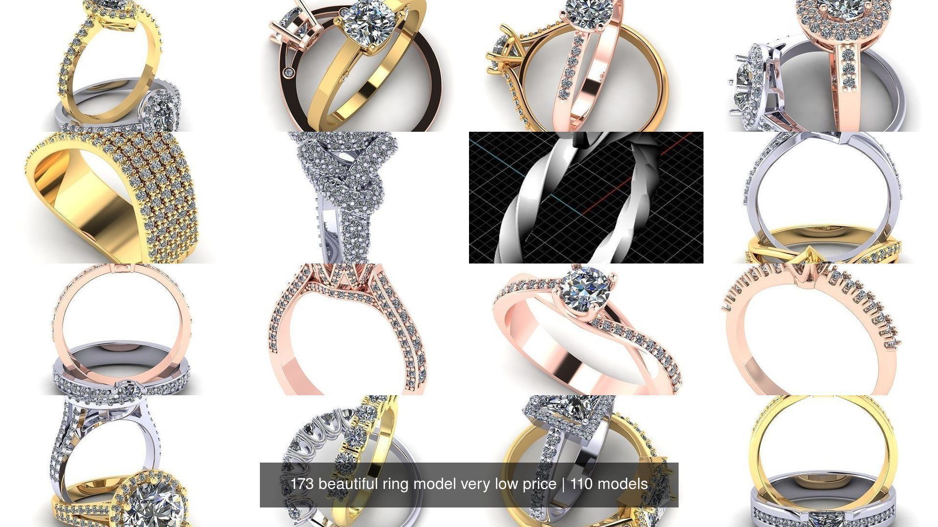 173 beautiful ring model very low price 3D Model Collection_463