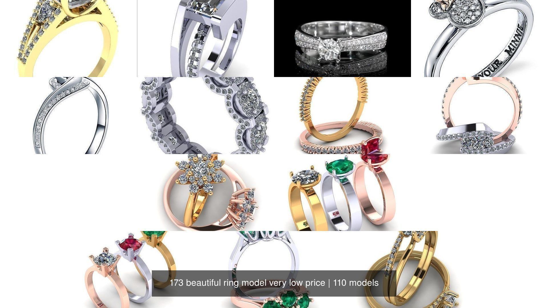 173 beautiful ring model very low price 3D Model Collection_347