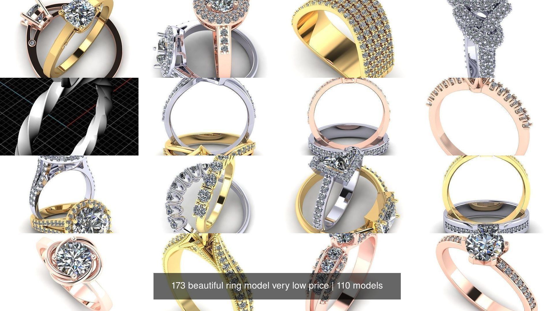 173 beautiful ring model very low price 3D Model Collection_378