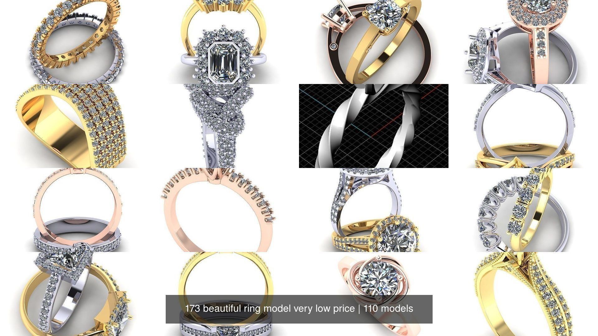 173 beautiful ring model very low price 3D Model Collection_387