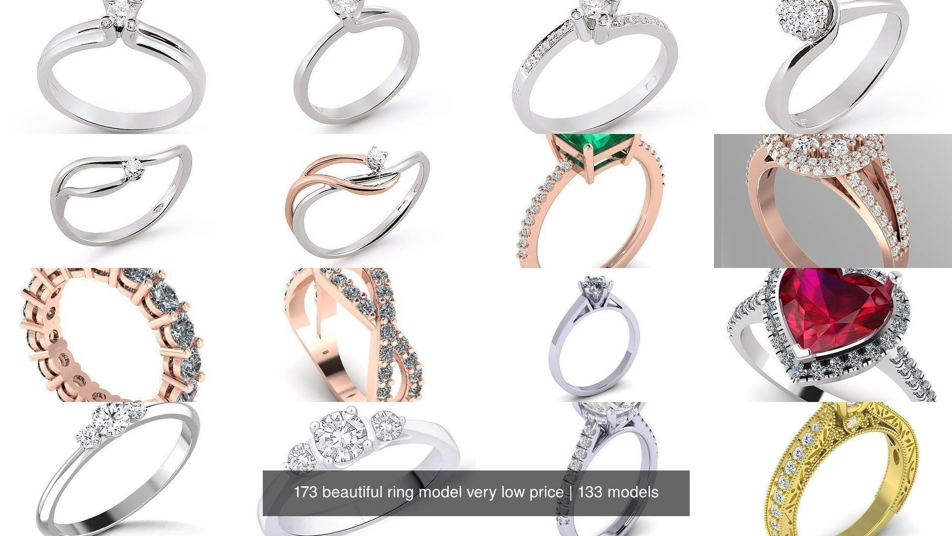 173 beautiful ring model very low price 3D Model Collection_34