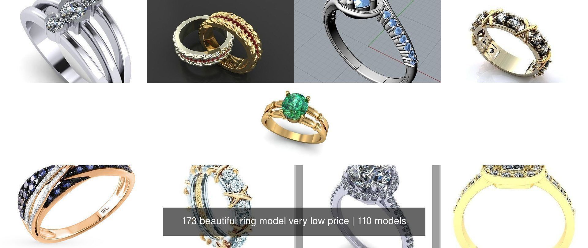 173 beautiful ring model very low price 3D Model Collection_193