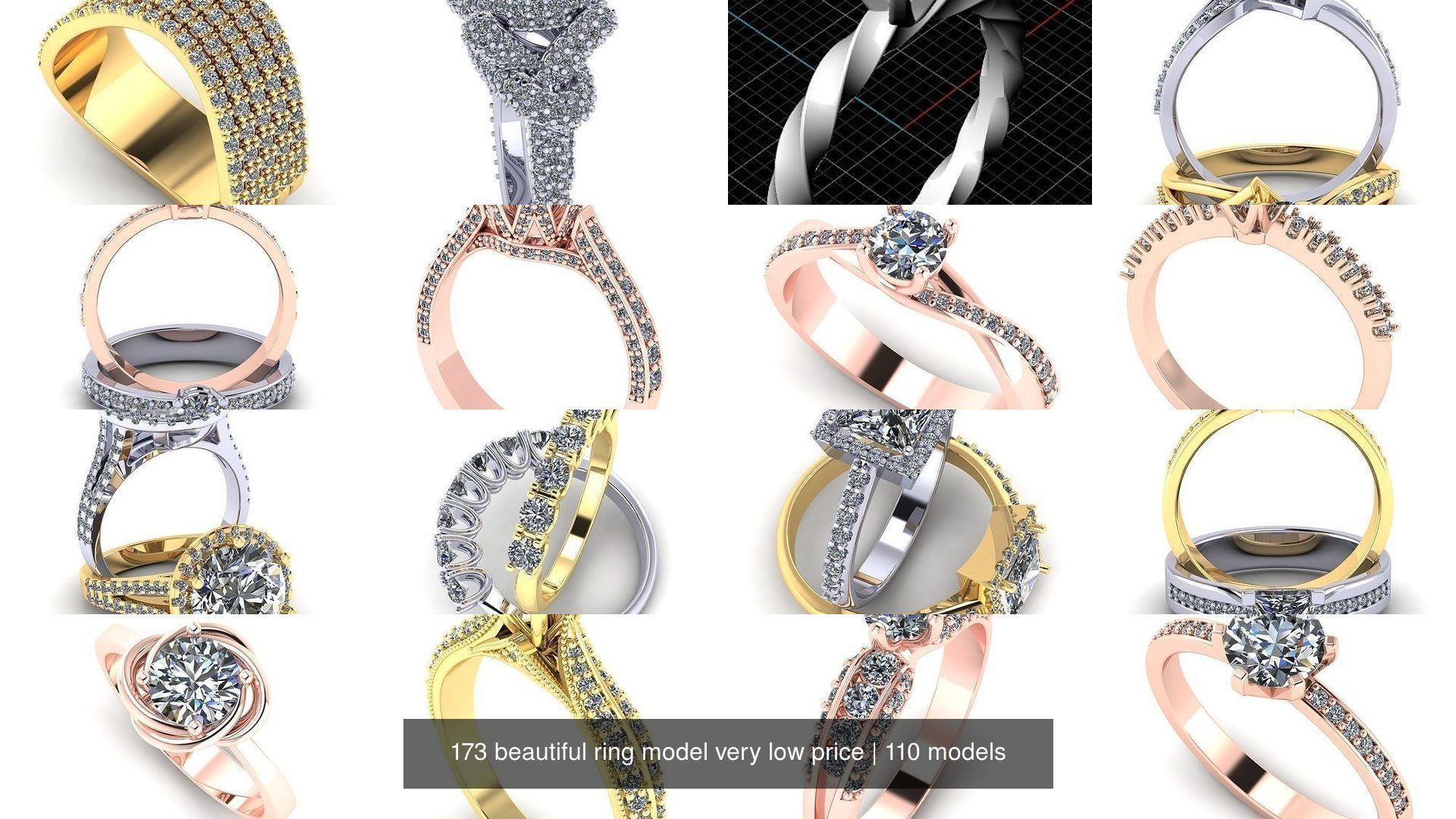 173 beautiful ring model very low price 3D Model Collection_484