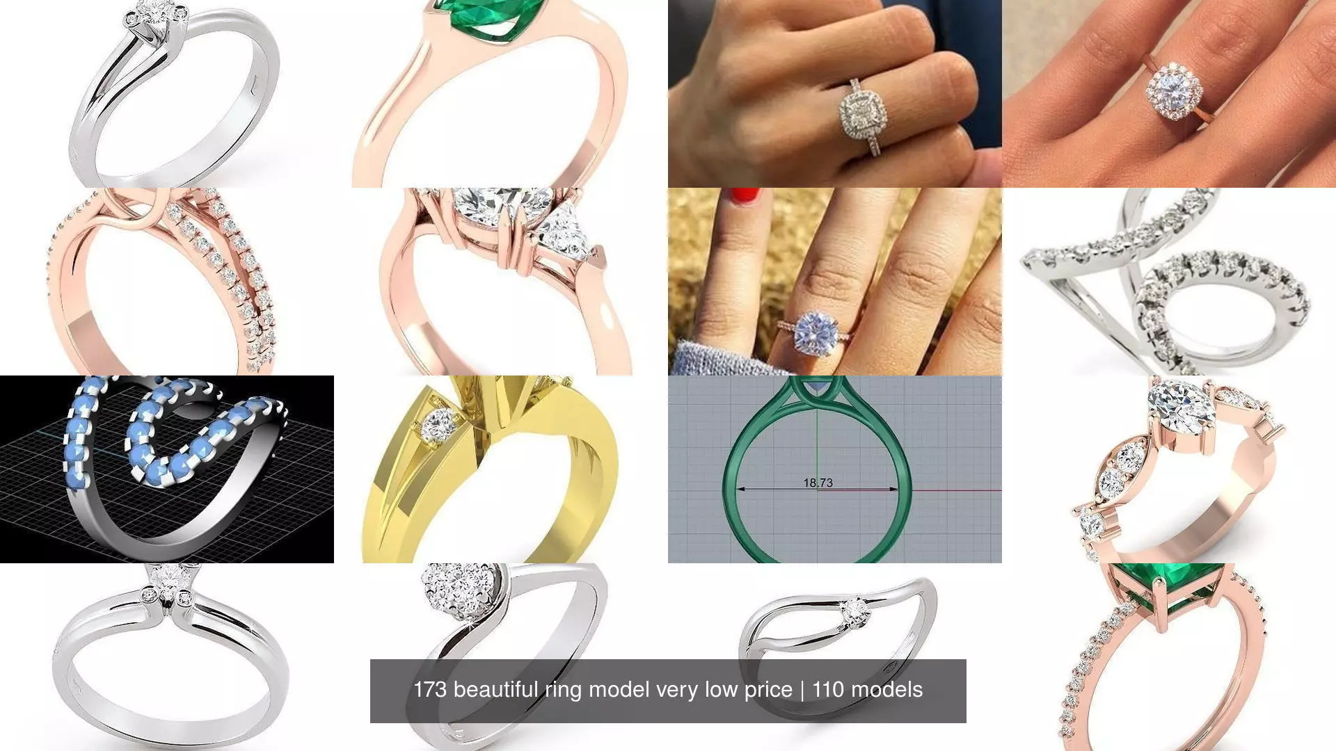 173 beautiful ring model very low price 3D Model Collection_26