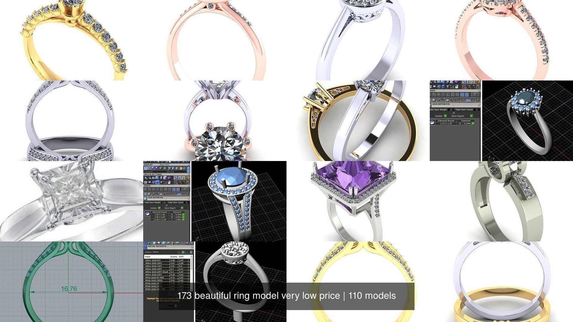 173 beautiful ring model very low price 3D Model Collection_534