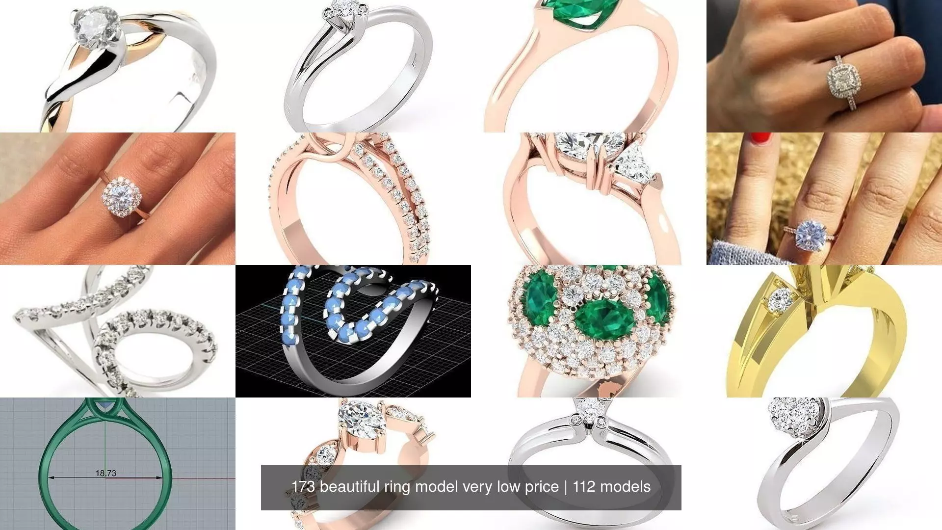 173 beautiful ring model very low price 3D Model Collection_15