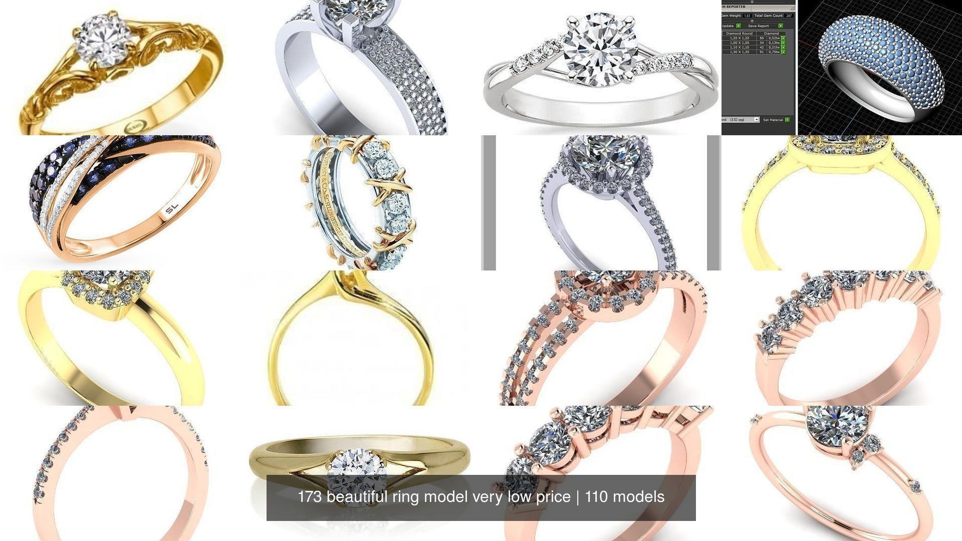 173 beautiful ring model very low price 3D Model Collection_233