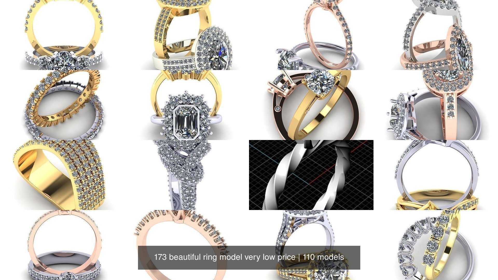 173 beautiful ring model very low price 3D Model Collection_388