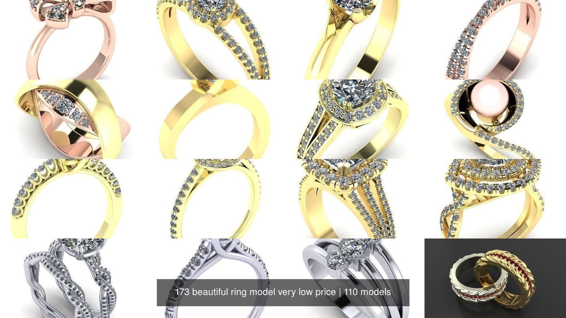 173 beautiful ring model very low price 3D Model Collection_141