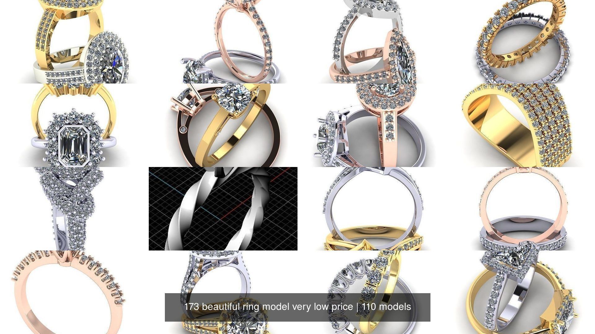 173 beautiful ring model very low price 3D Model Collection_373