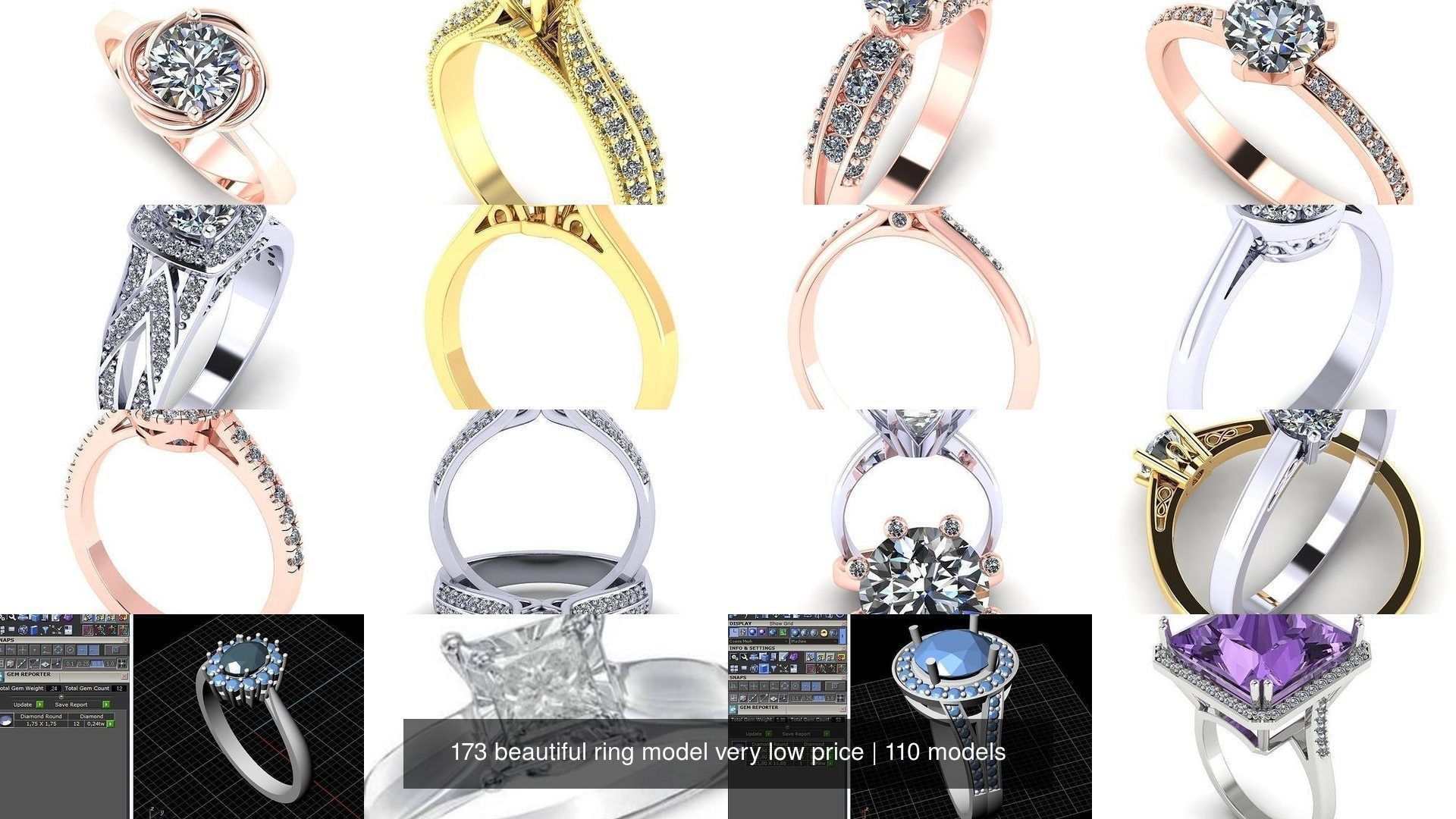 173 beautiful ring model very low price 3D Model Collection_415