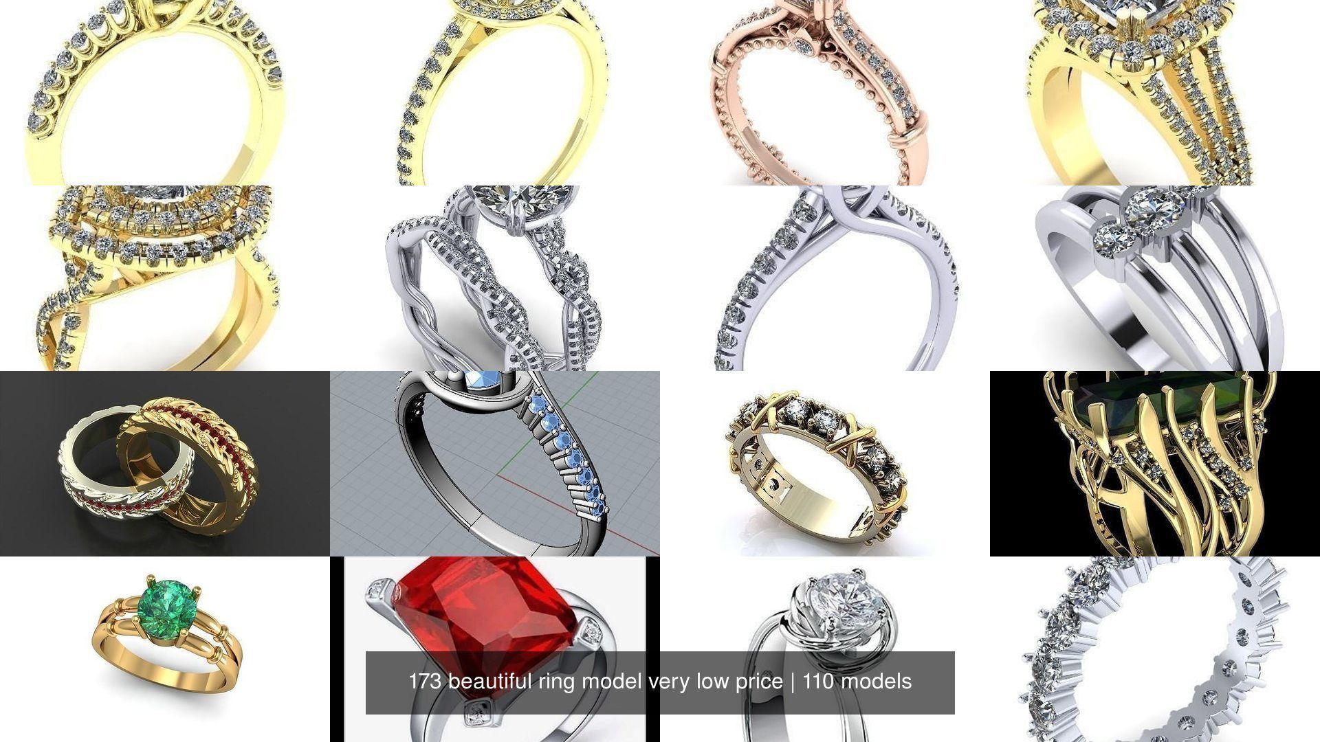 173 beautiful ring model very low price 3D Model Collection_160