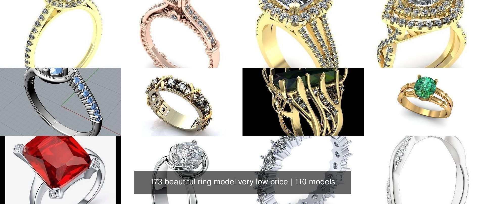 173 beautiful ring model very low price 3D Model Collection_163