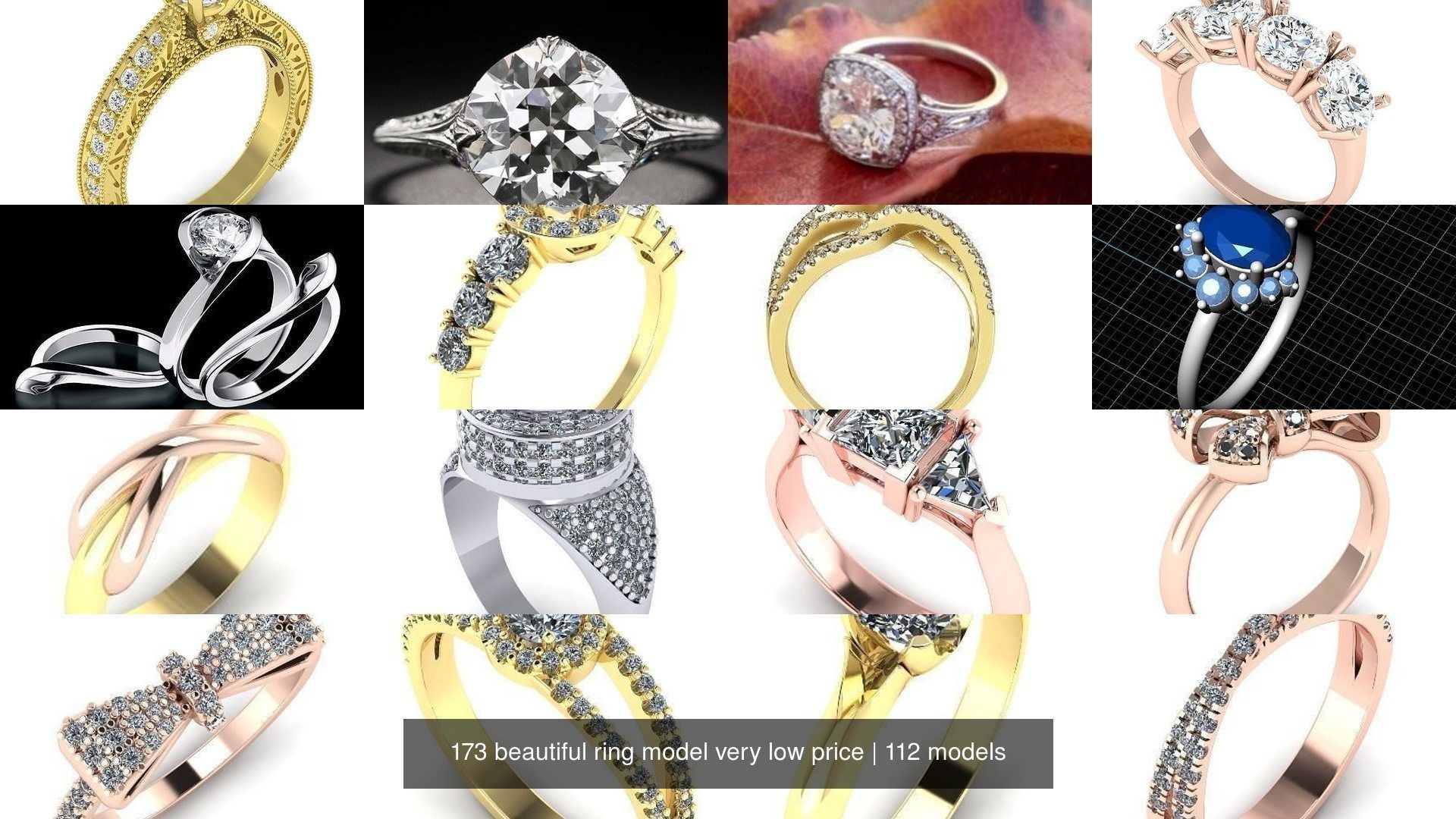 173 beautiful ring model very low price 3D Model Collection_90