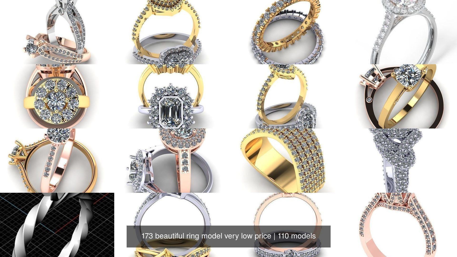 173 beautiful ring model very low price 3D Model Collection_471