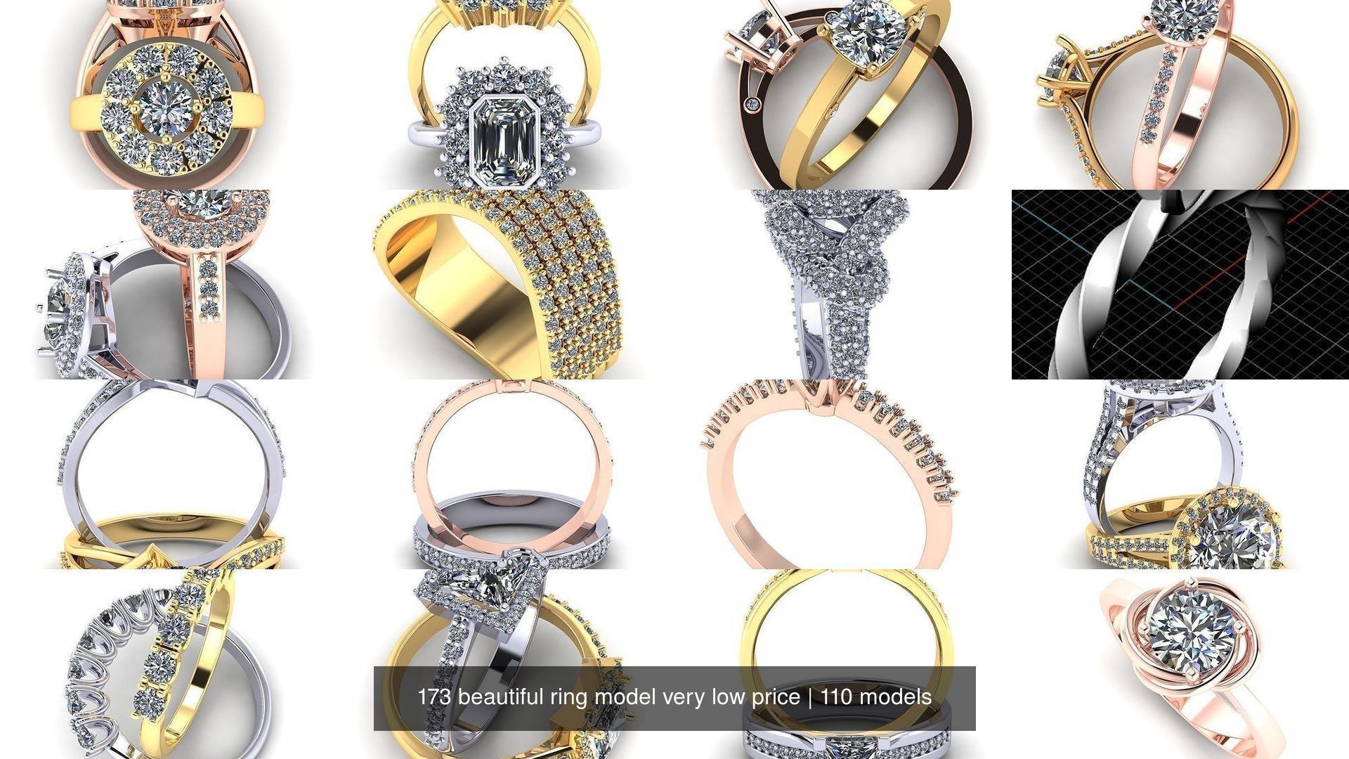 173 beautiful ring model very low price 3D Model Collection_414