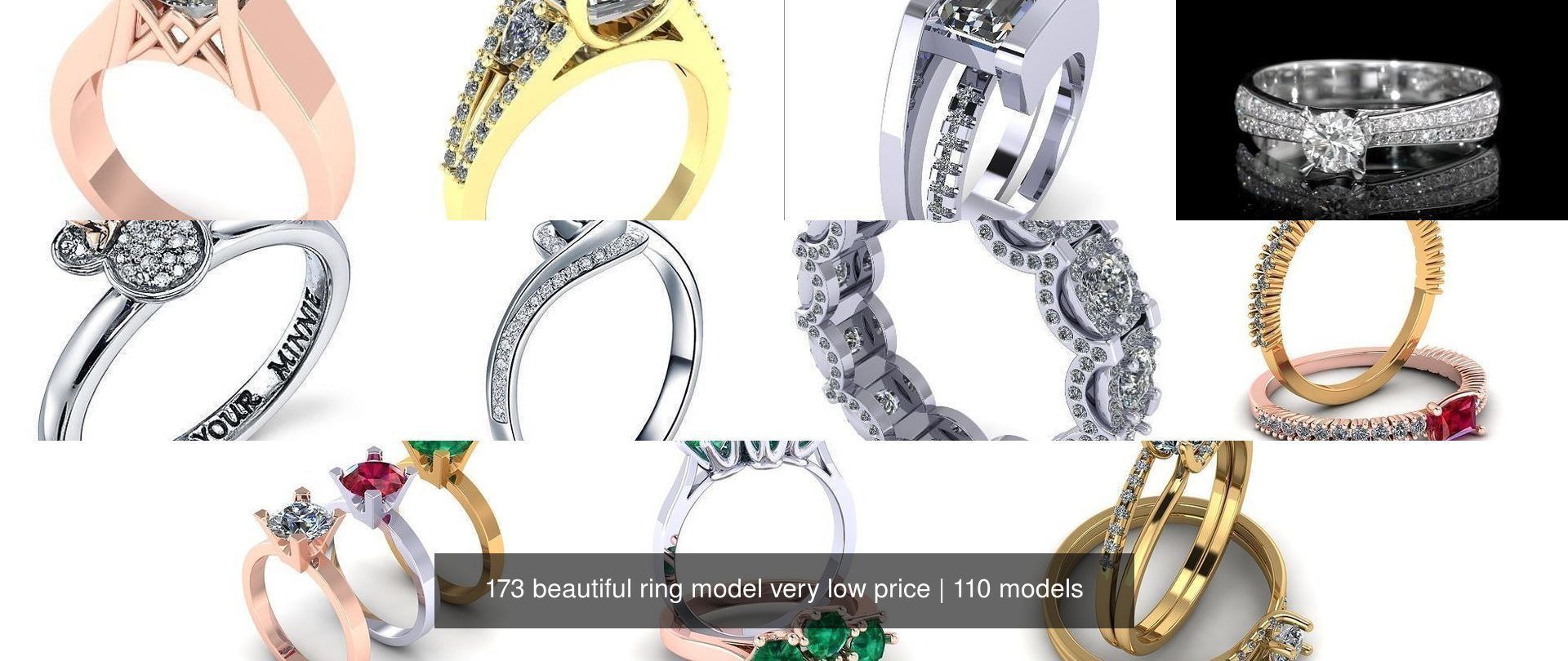 173 beautiful ring model very low price 3D Model Collection_346