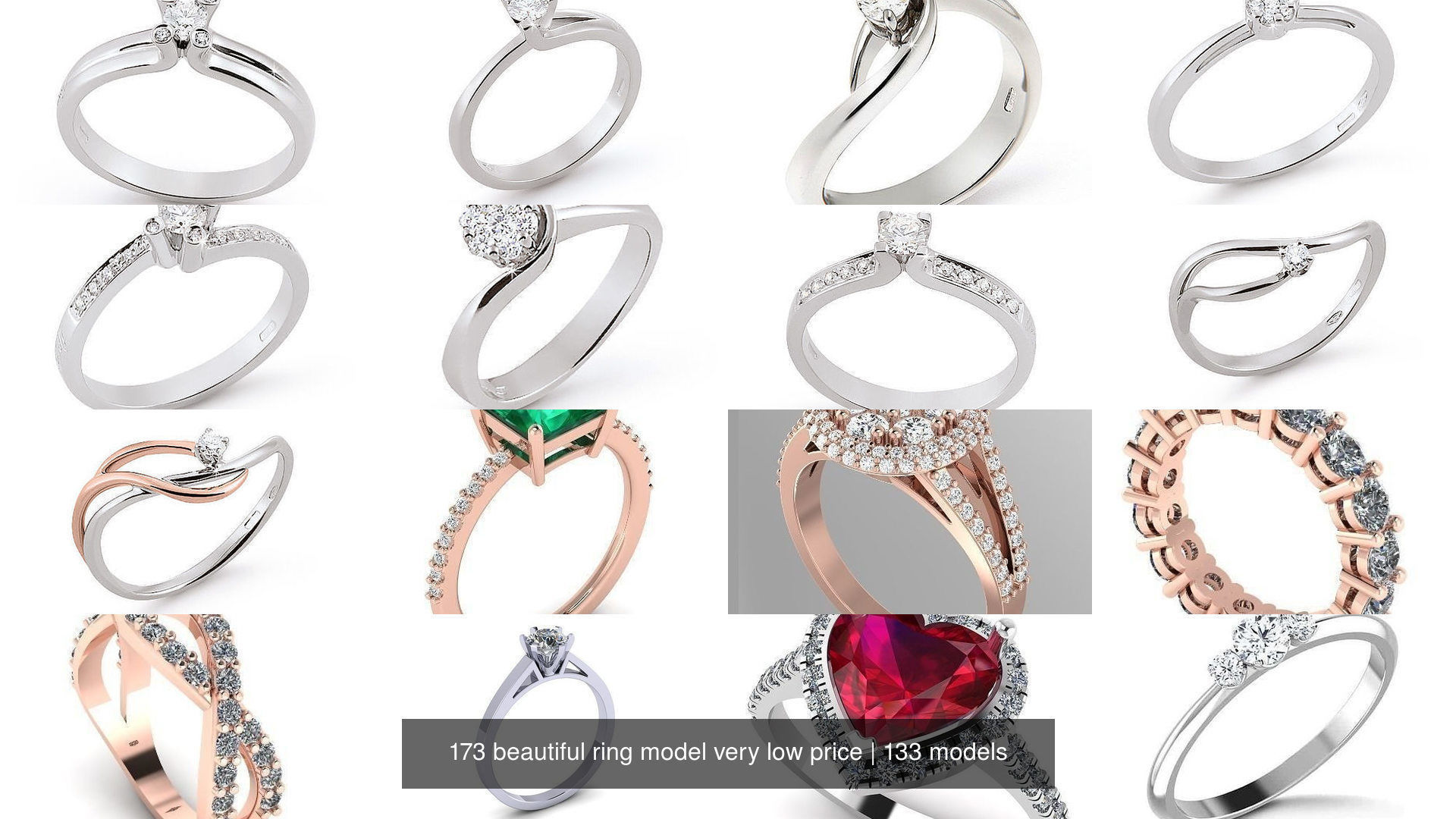 173 beautiful ring model very low price 3D Model Collection_35