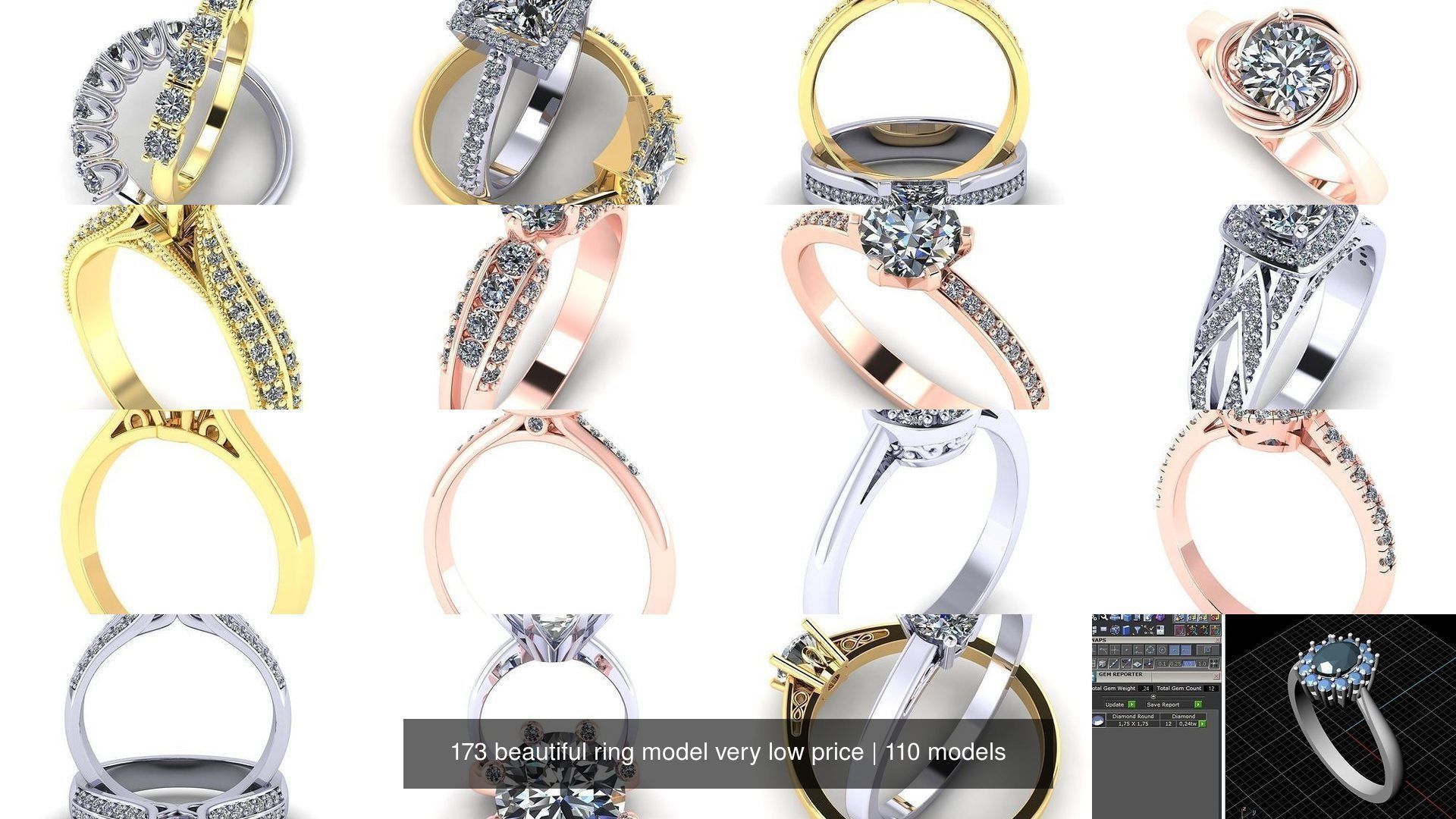 173 beautiful ring model very low price 3D Model Collection_398