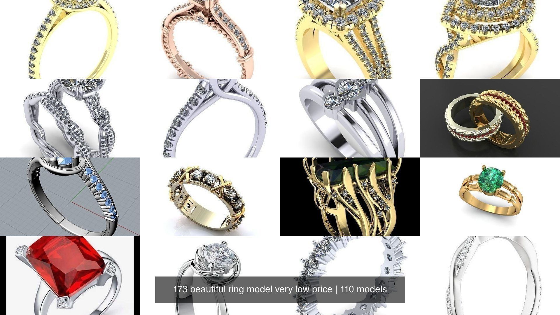 173 beautiful ring model very low price 3D Model Collection_180