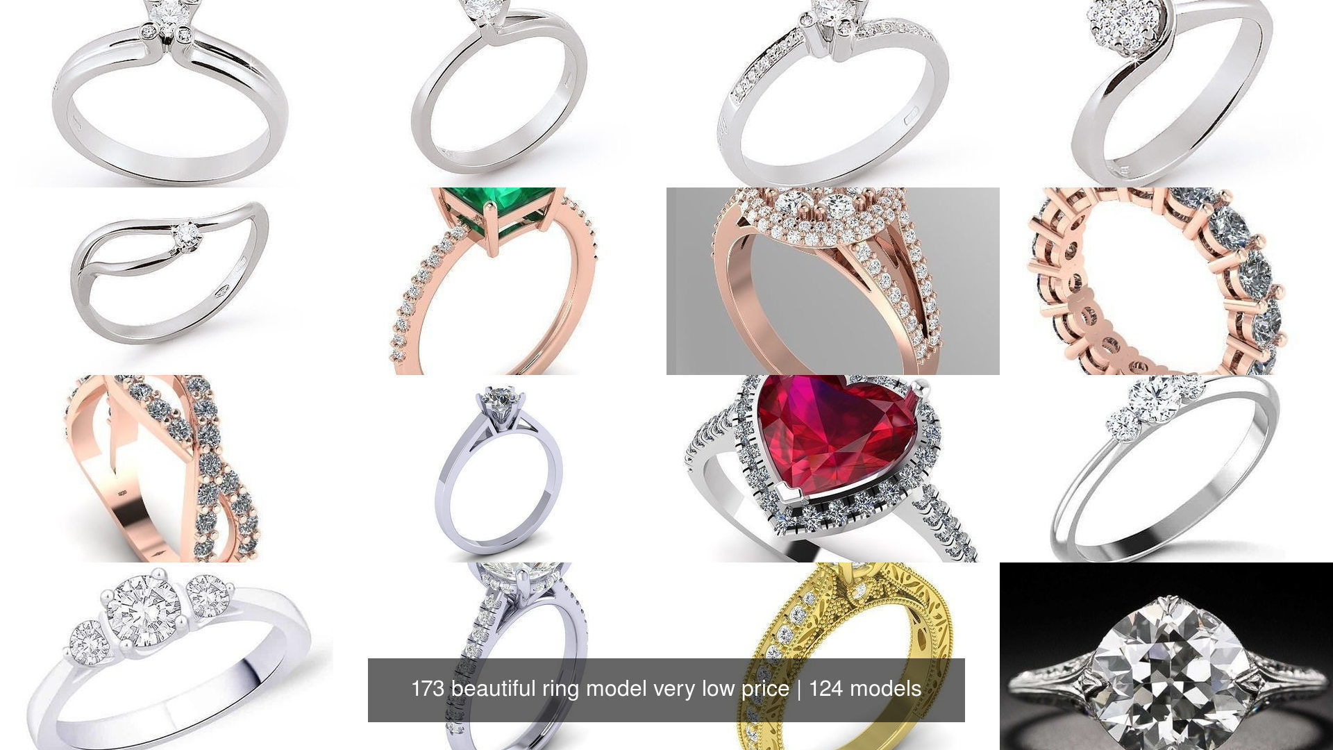 173 beautiful ring model very low price 3D Model Collection_40