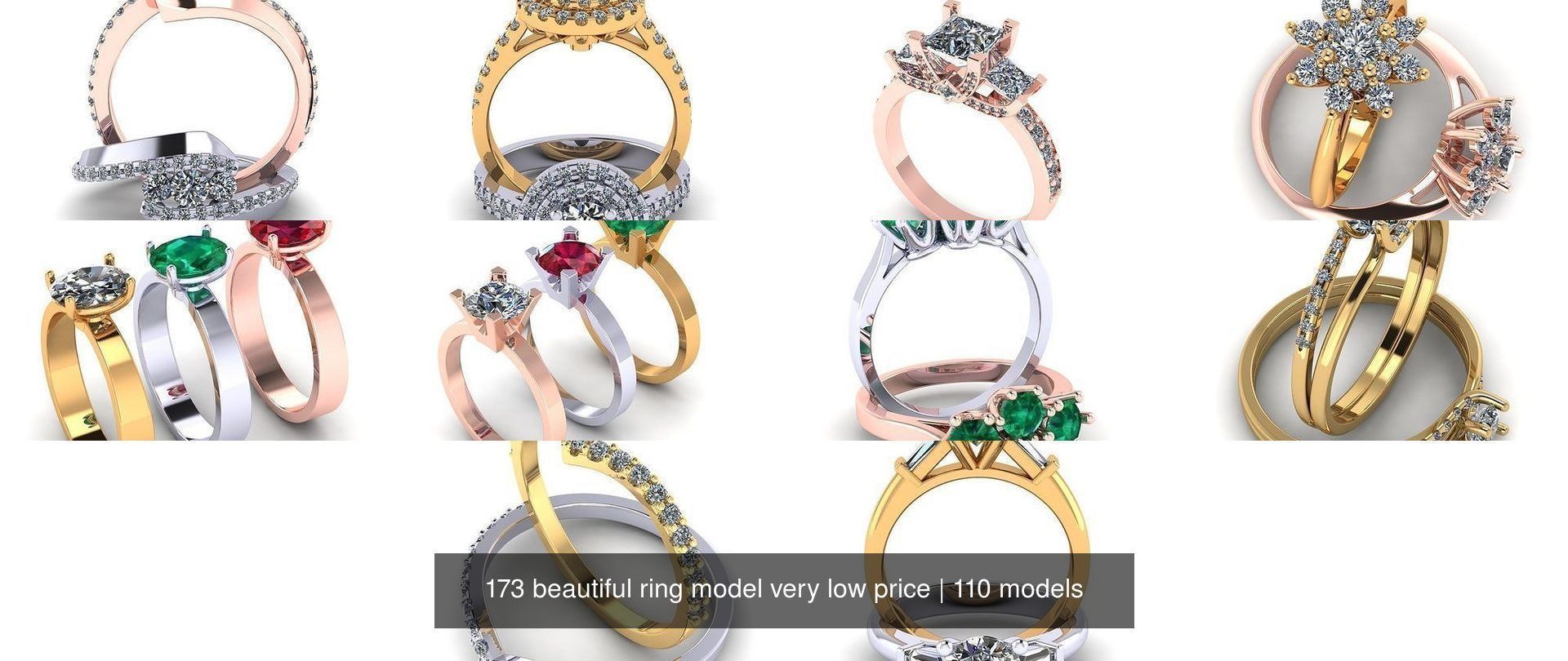 173 beautiful ring model very low price 3D Model Collection_343