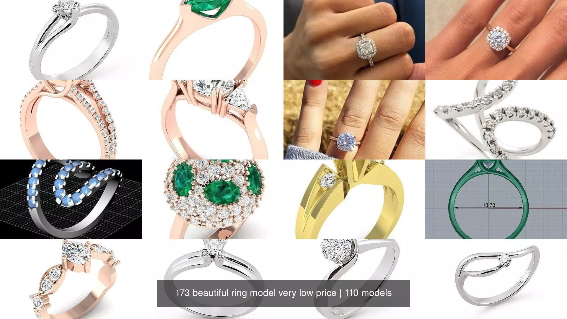 173 beautiful ring model very low price 3D Model Collection_17