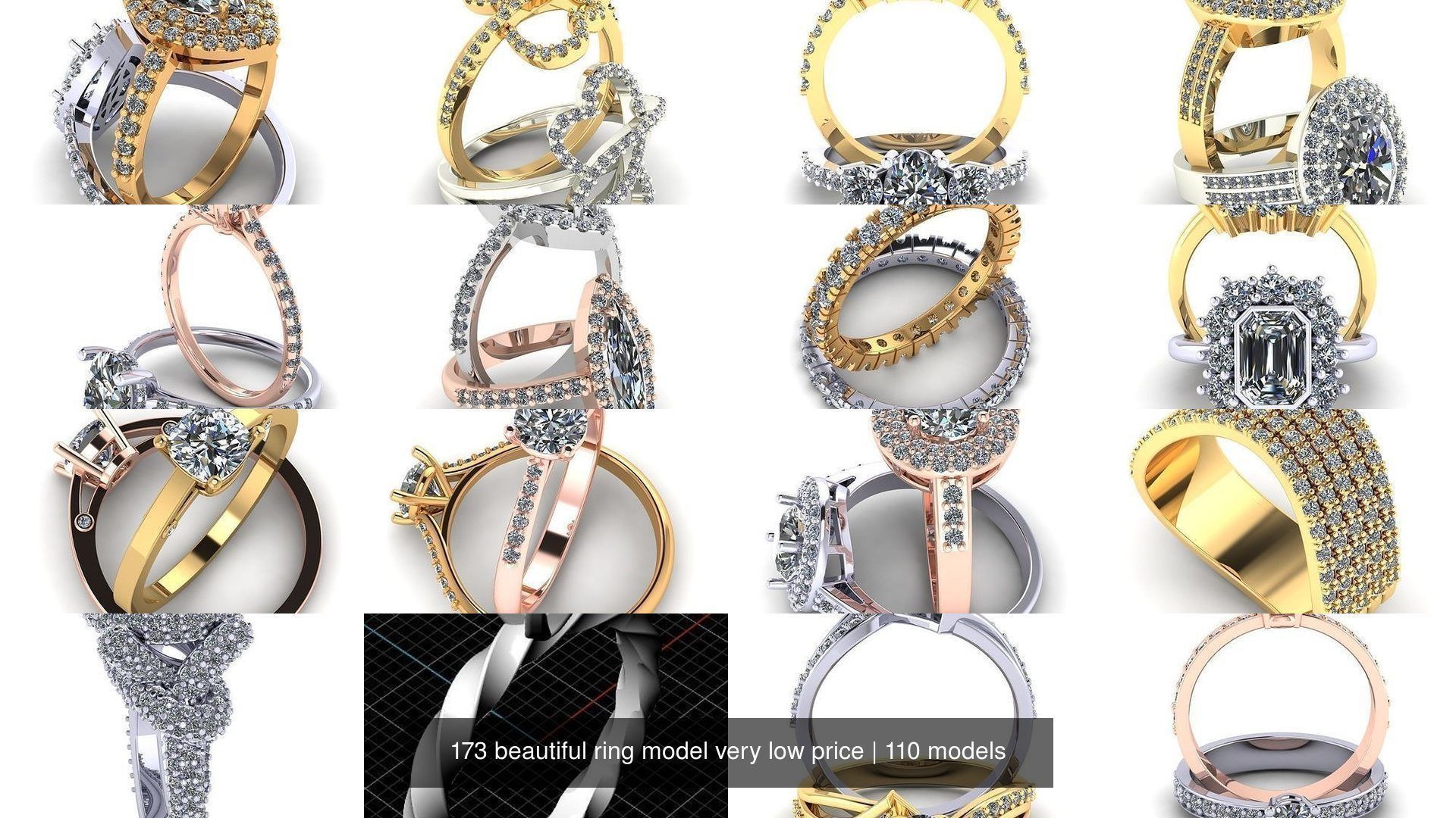 173 beautiful ring model very low price 3D Model Collection_377