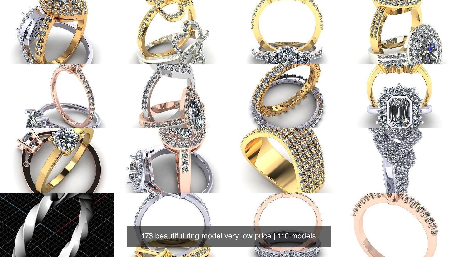 173 beautiful ring model very low price 3D Model Collection_328