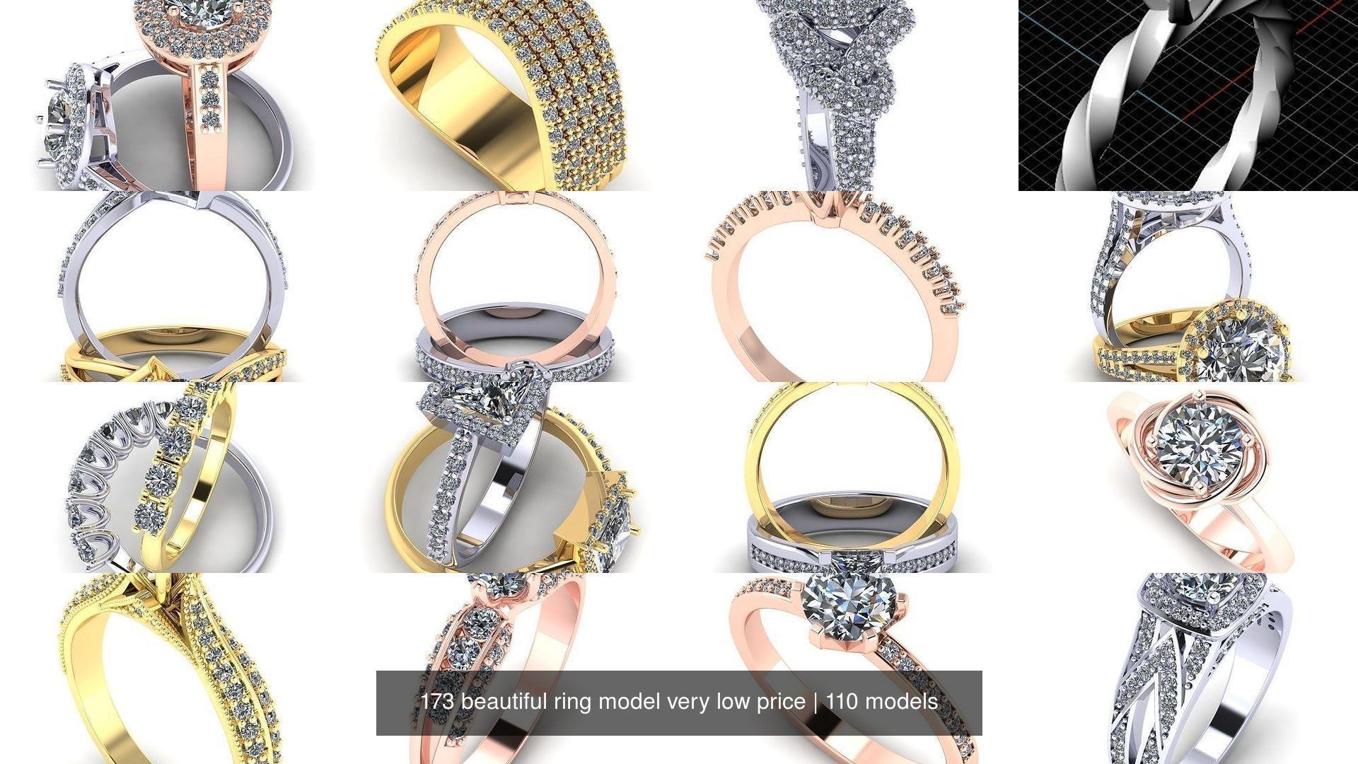 173 beautiful ring model very low price 3D Model Collection_381