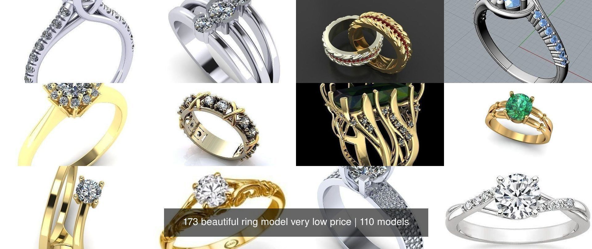 173 beautiful ring model very low price 3D Model Collection_214