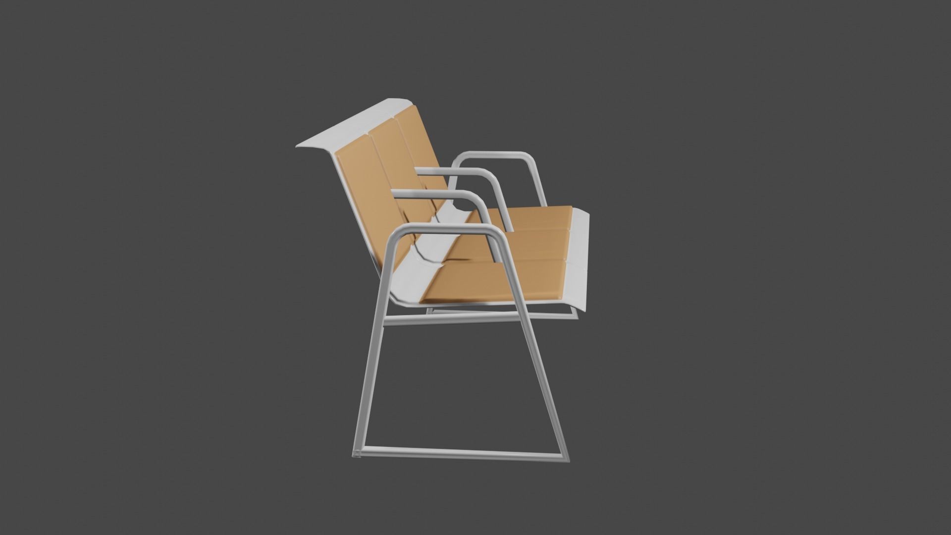 Waiting Room Chair 3D model_1
