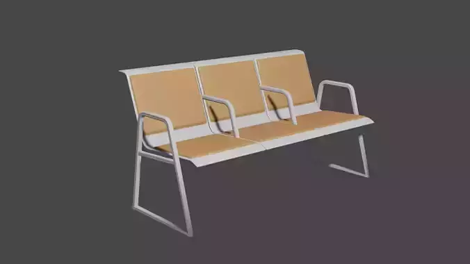 Waiting Room Chair 3D model