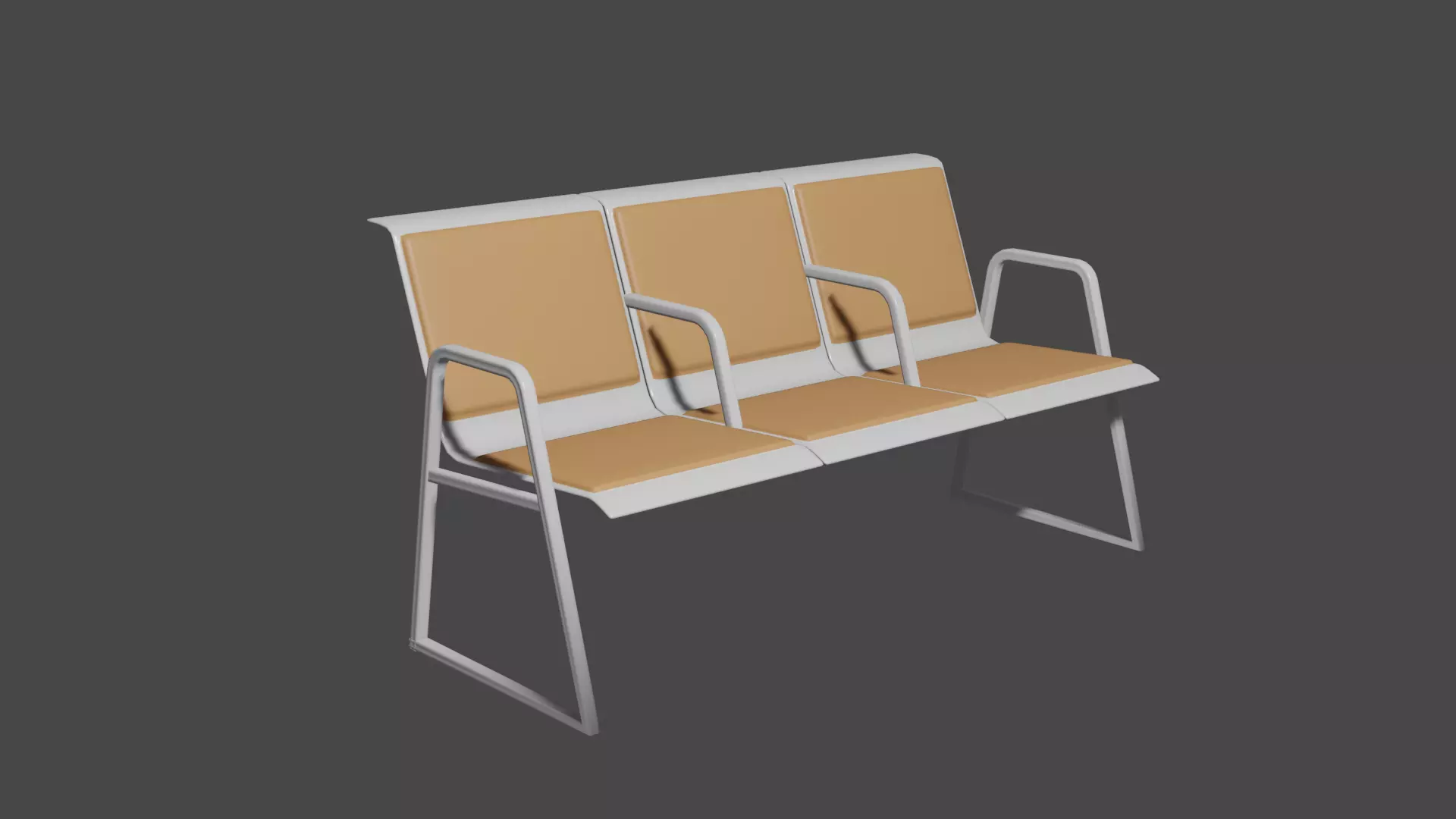 Waiting Room Chair 3D model_0