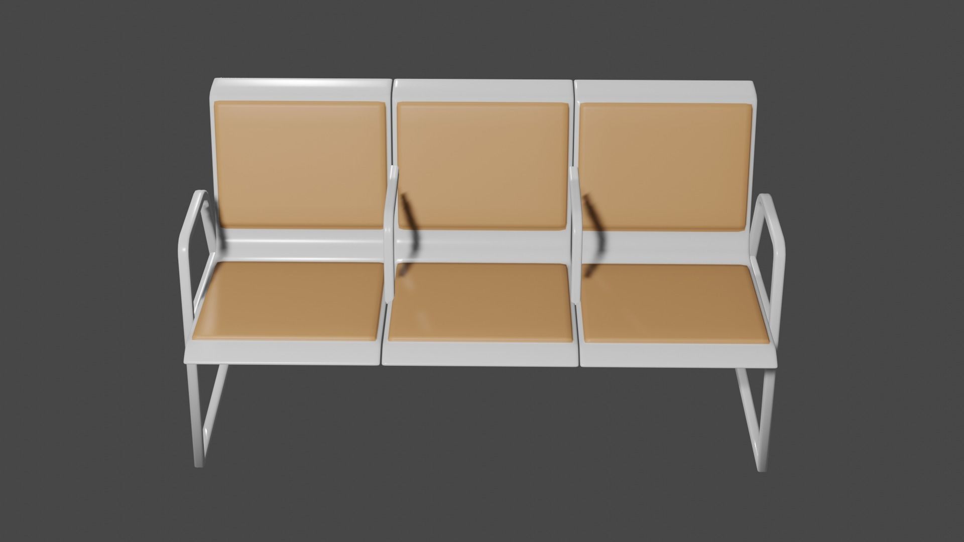 Waiting Room Chair 3D model_3