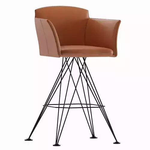Flaminio Barstool Cattelan Italia 3D model