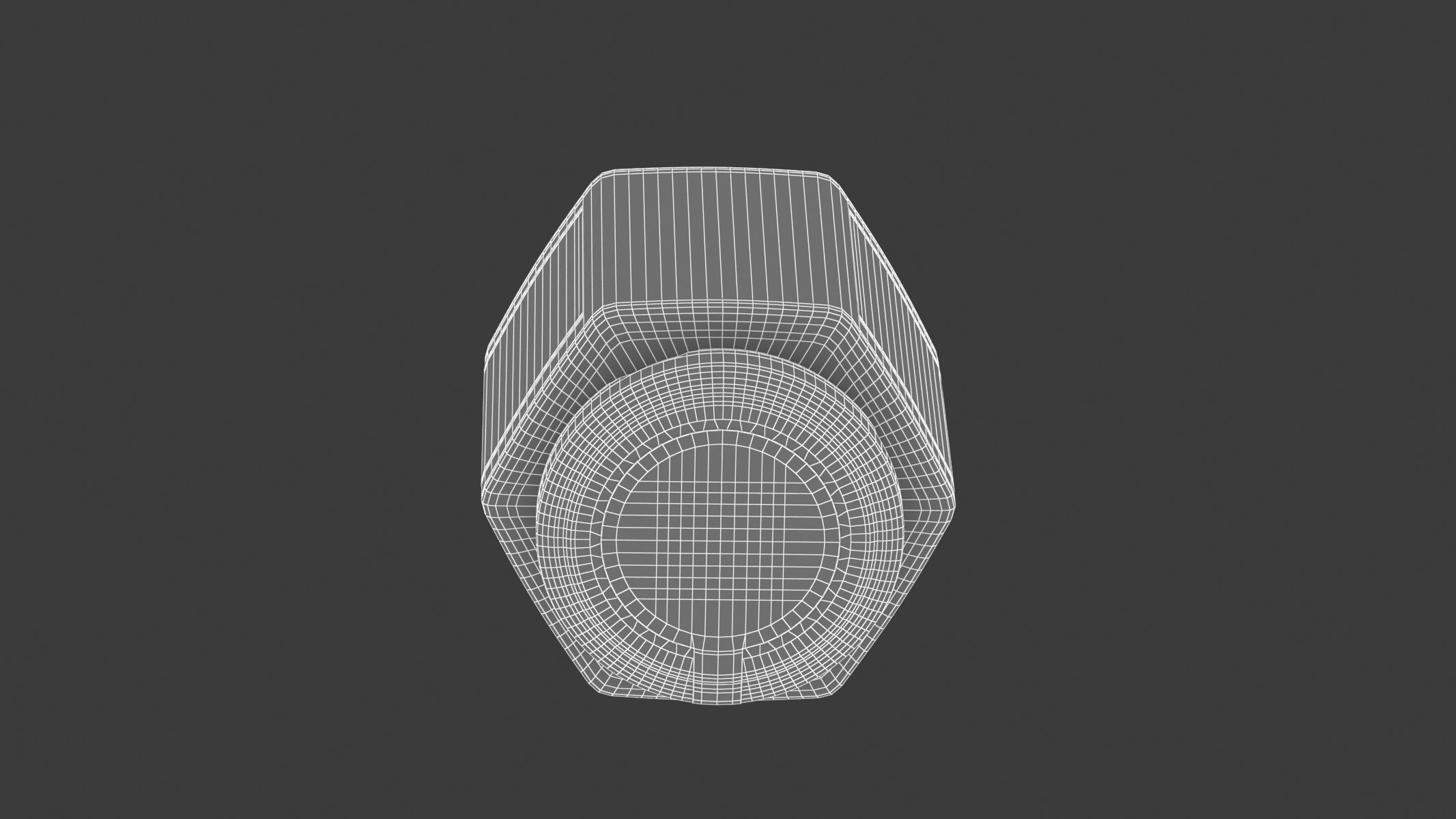 Hexagonal Glass Storage Jars with Label Generic 3D model_9