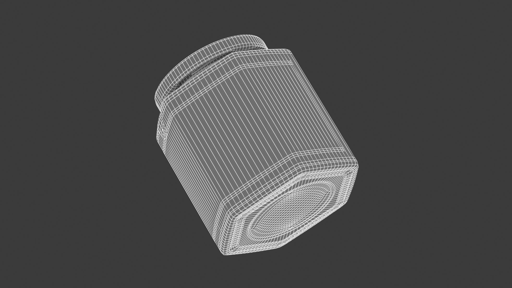 Hexagonal Glass Storage Jars with Label Generic 3D model_6