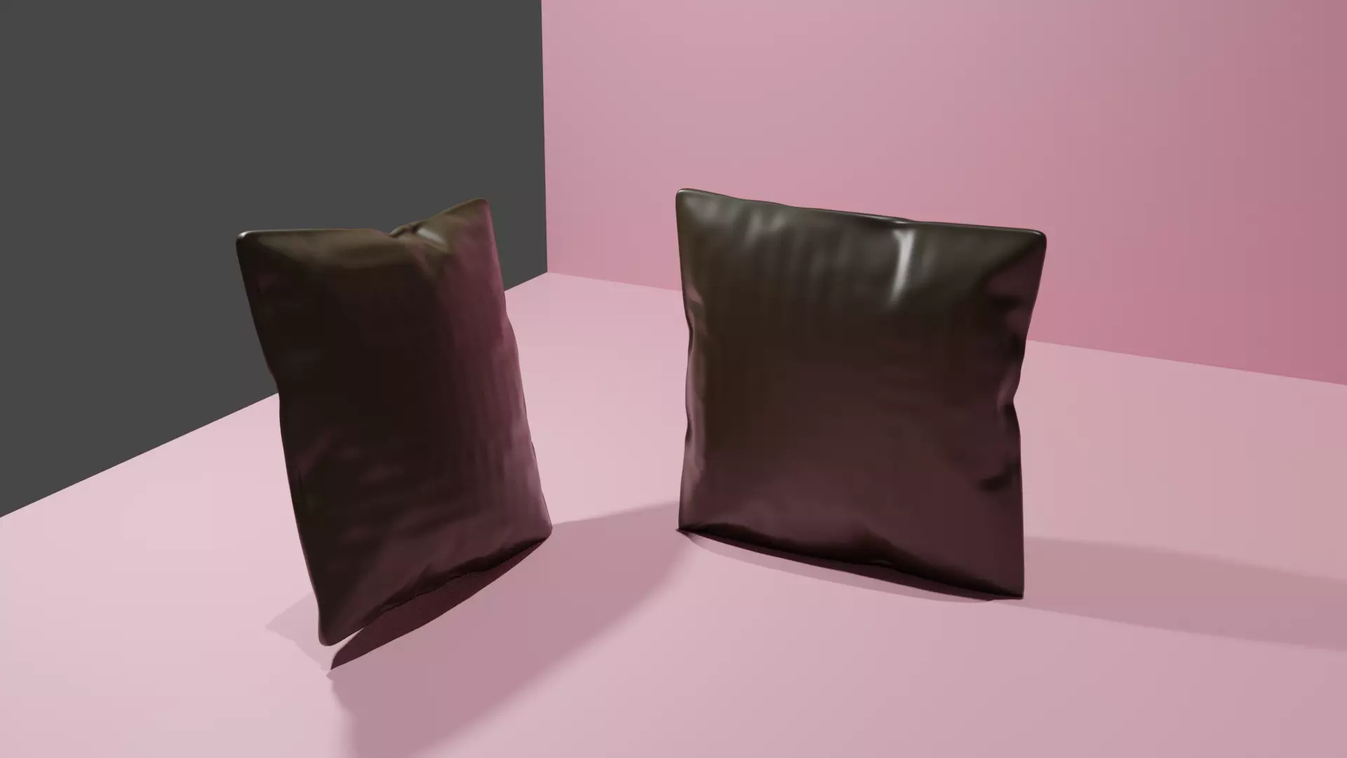 Pillo two plastic bags Low-poly 3D model_0