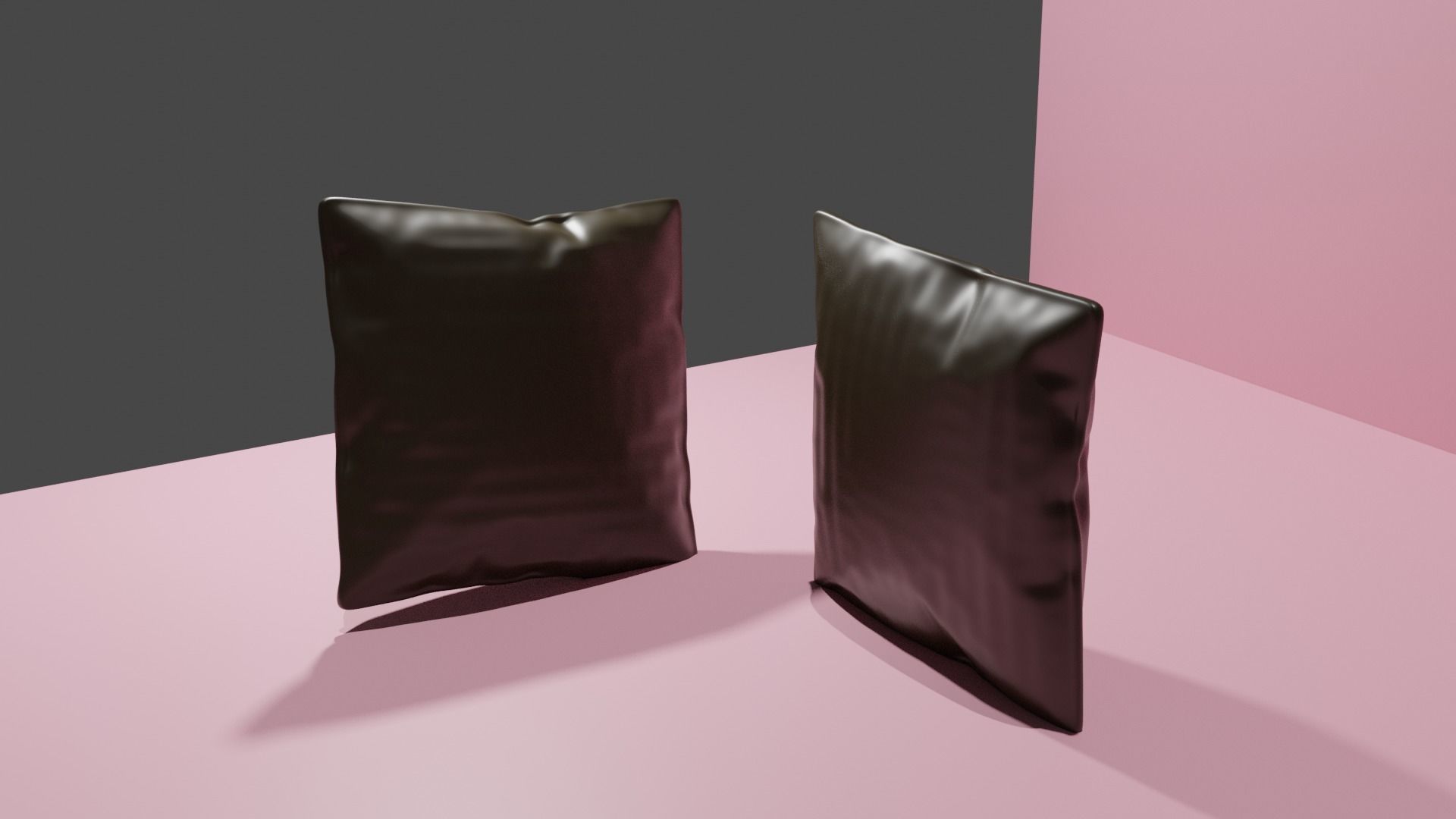 Pillo two plastic bags Low-poly 3D model_1