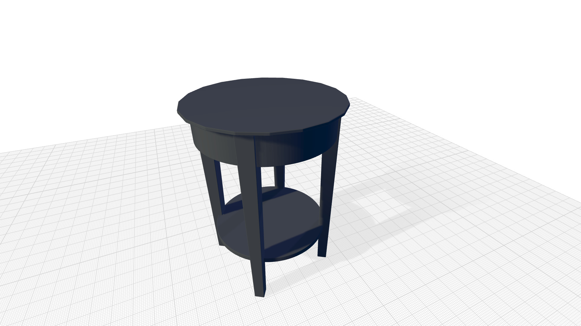 Metropolitan Tall End Table 3D model_2