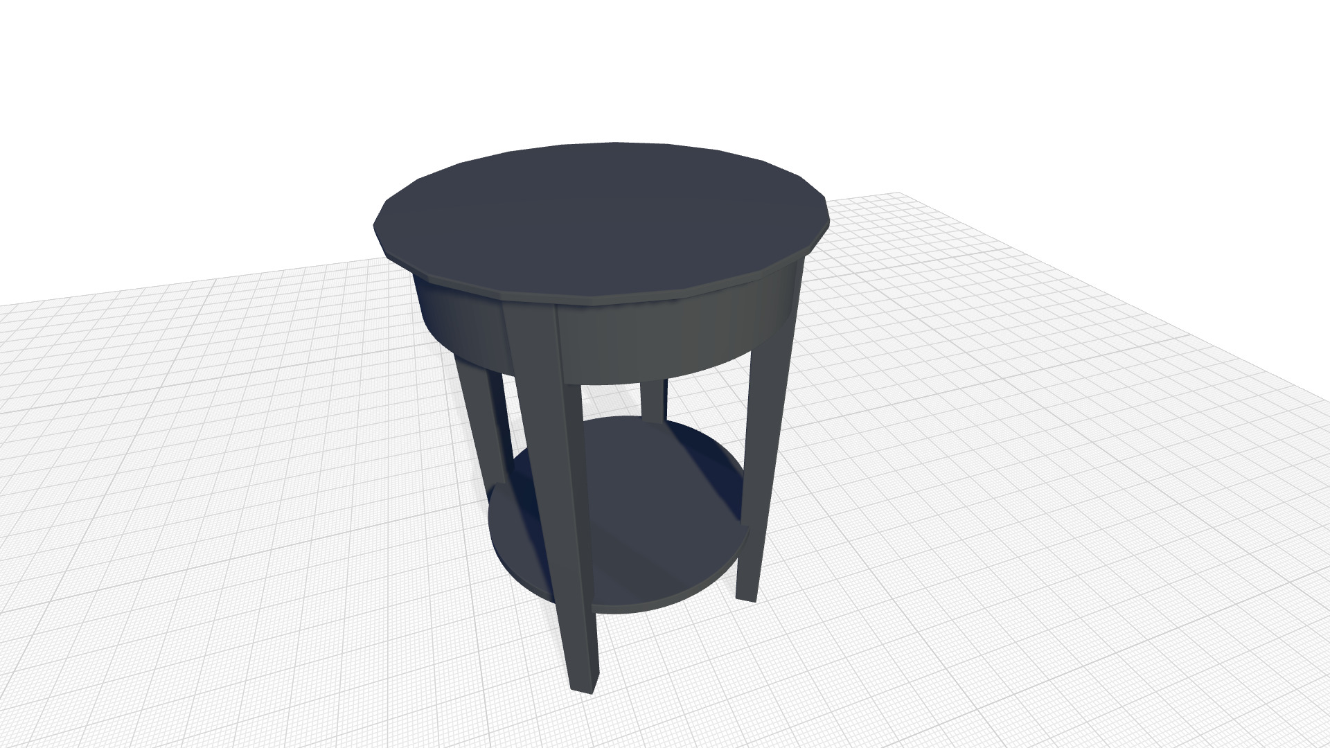 Metropolitan Tall End Table 3D model_4