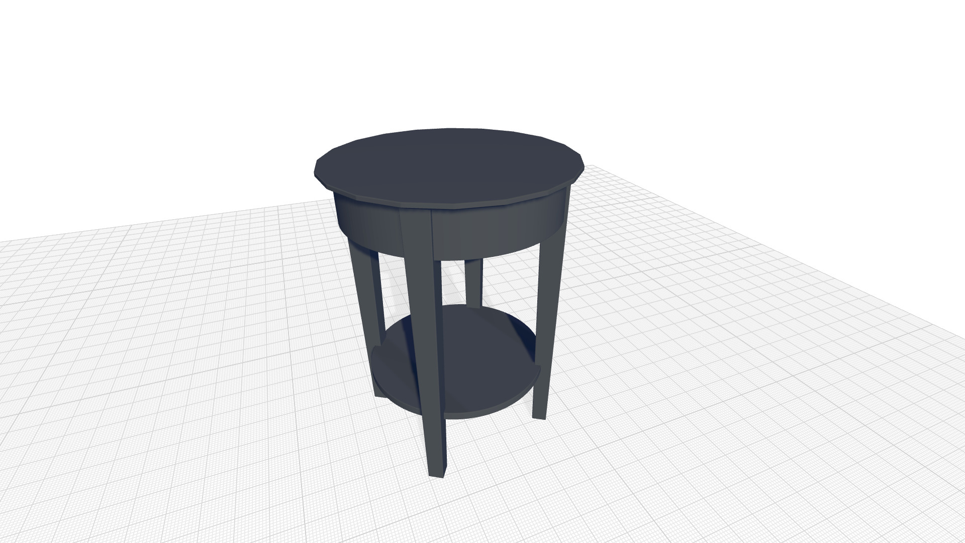 Metropolitan Tall End Table 3D model_3