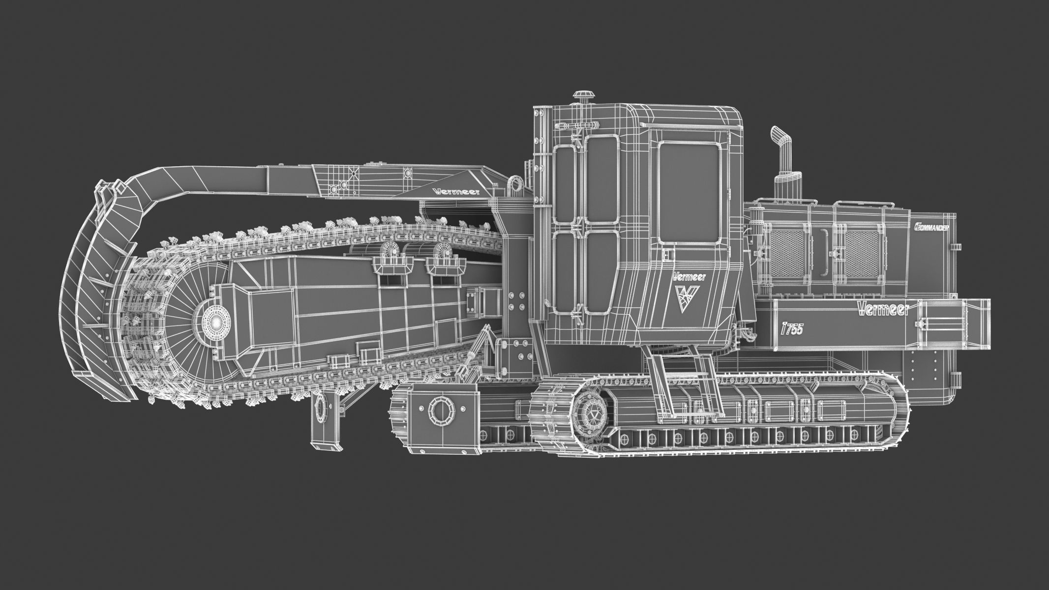 Vermeer T755III Pipeline Trencher  3D model_21
