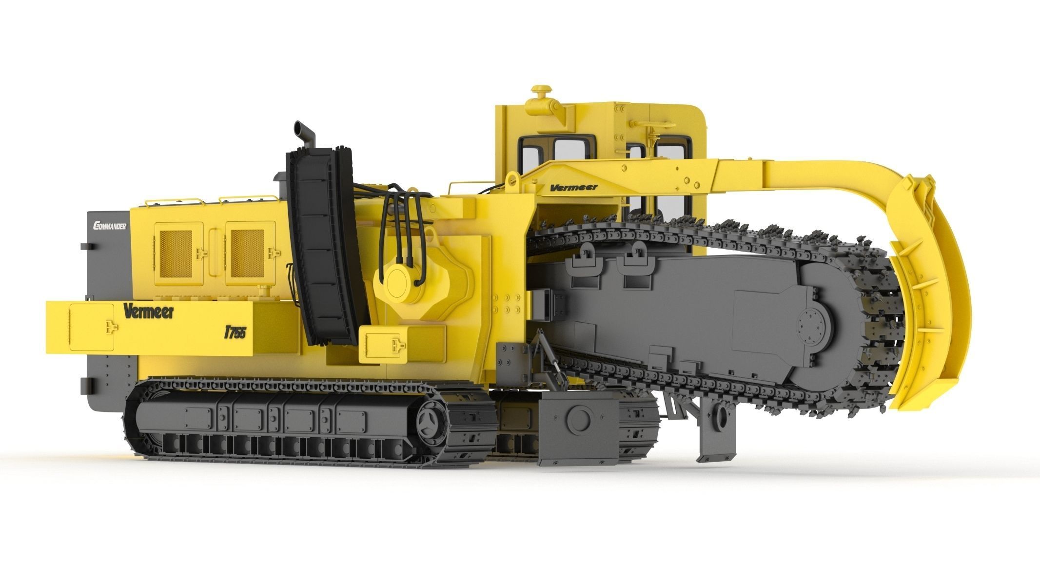 Vermeer T755III Pipeline Trencher  3D model_2