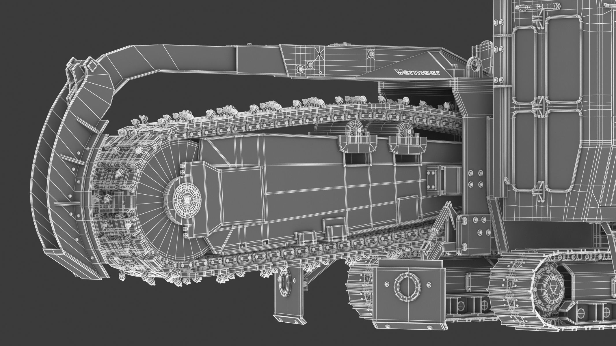 Vermeer T755III Pipeline Trencher  3D model_31