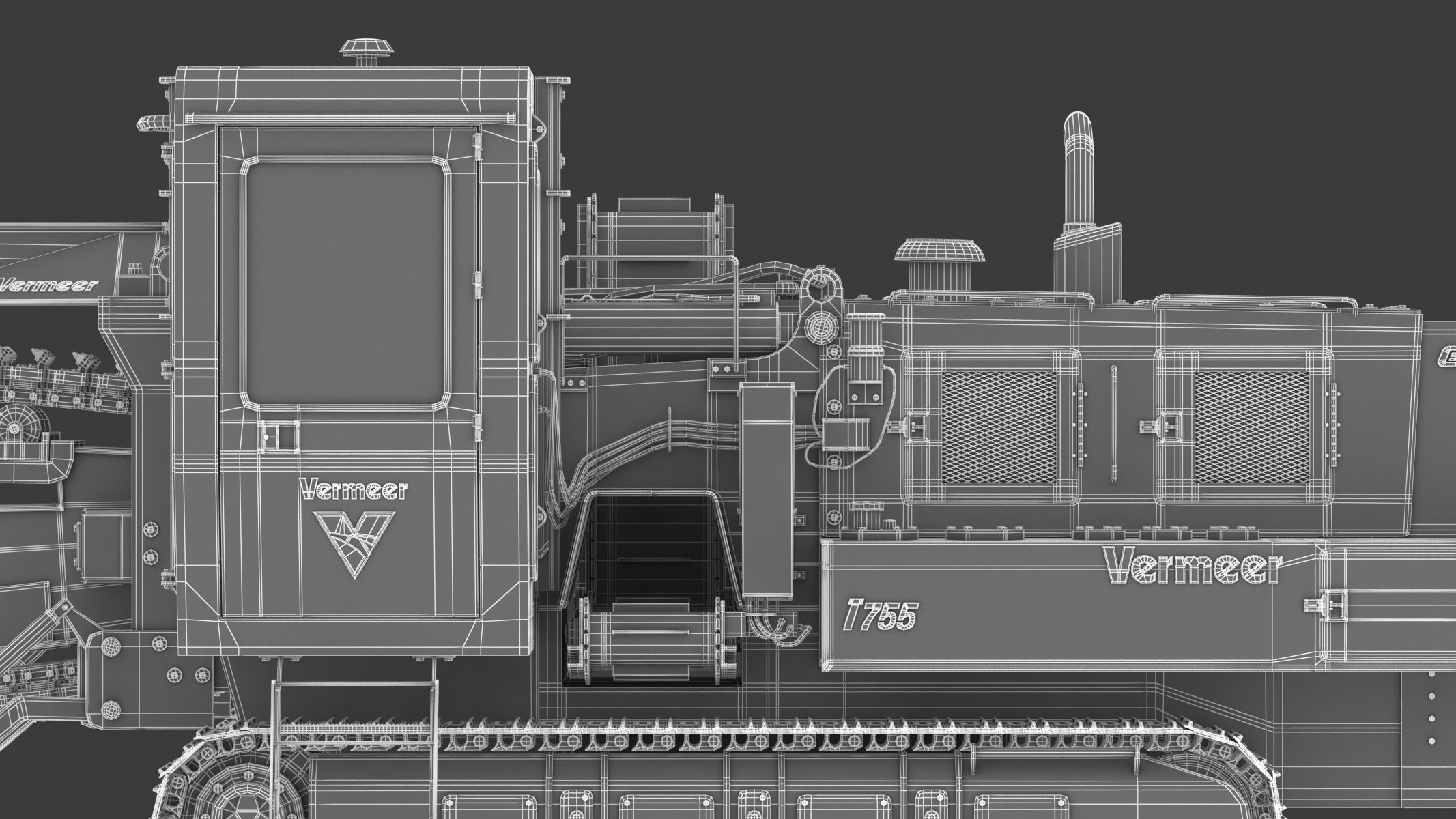 Vermeer T755III Pipeline Trencher  3D model_38