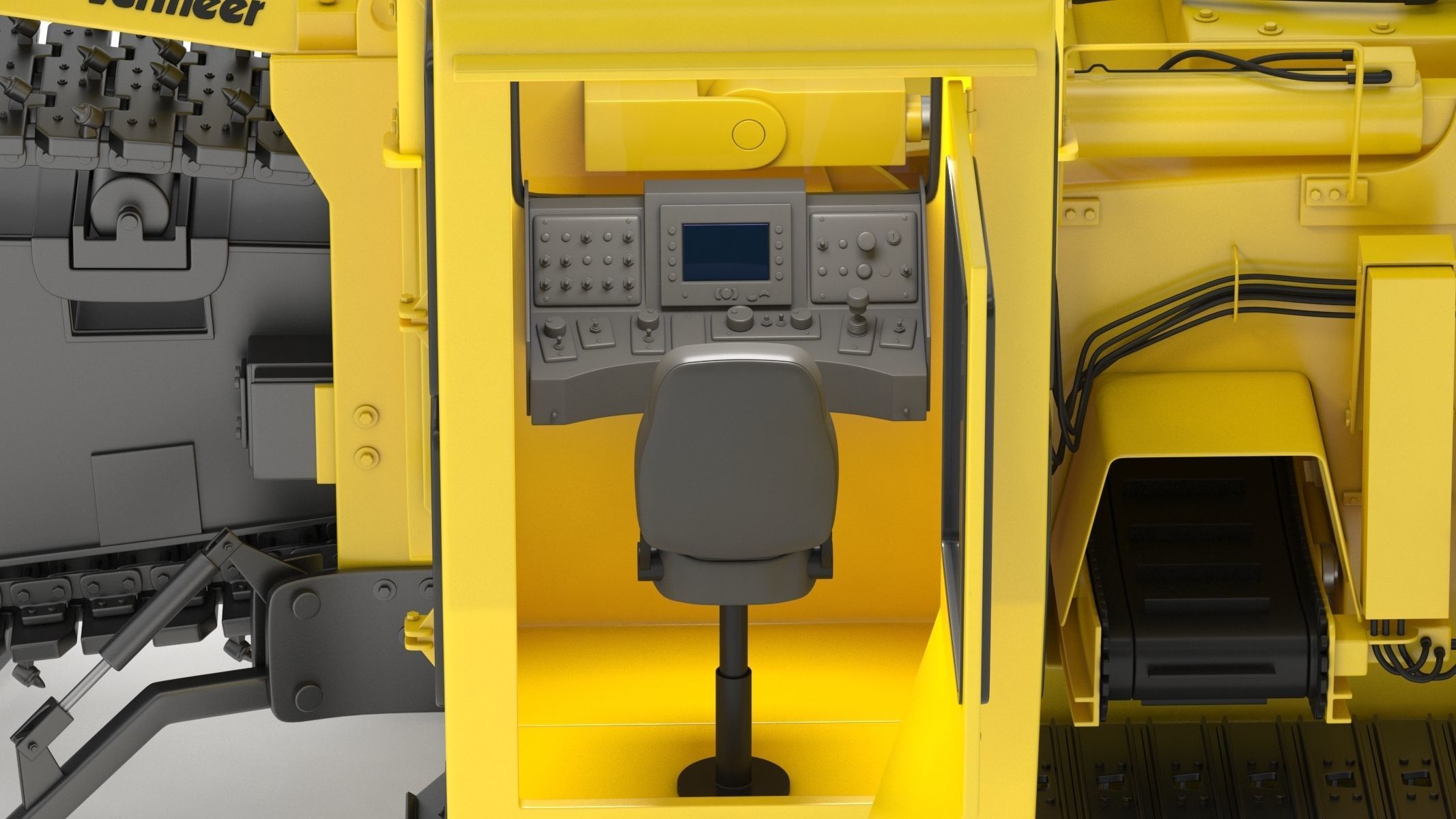 Vermeer T755III Pipeline Trencher  3D model_20