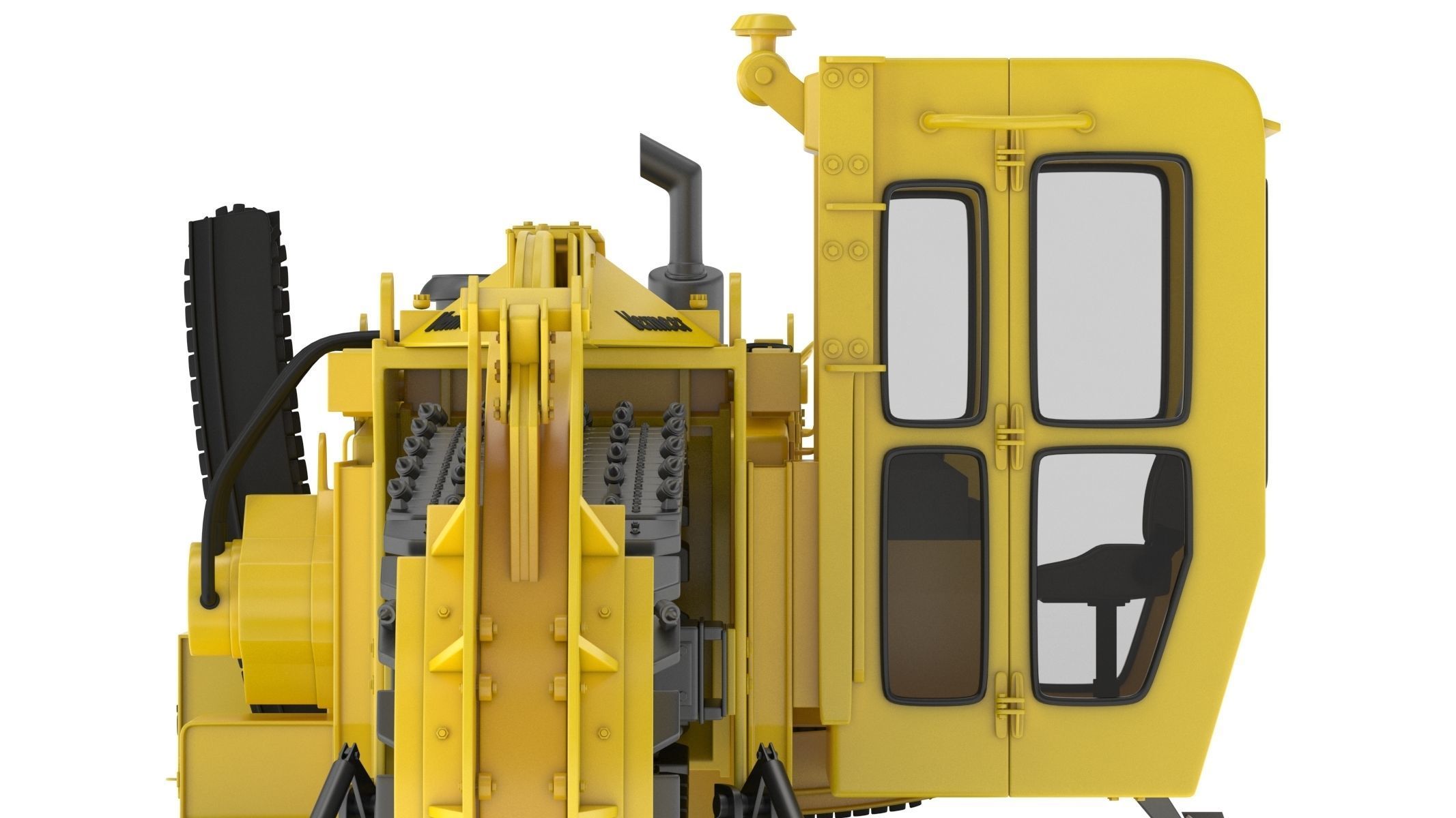 Vermeer T755III Pipeline Trencher  3D model_11