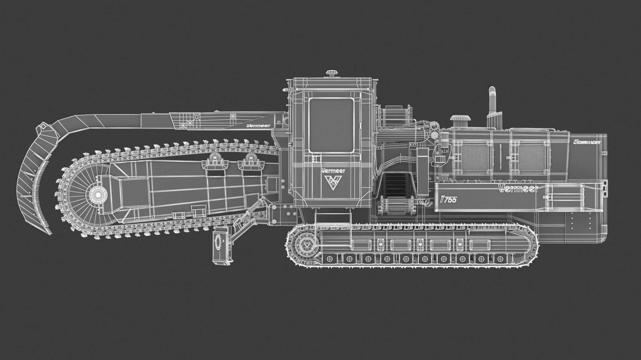 Vermeer T755III Pipeline Trencher  3D model_28